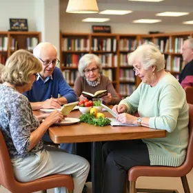 Clube do Livro para Pessoas Idosas promove encontro sobre alimentação saudável na Biblioteca Municipal